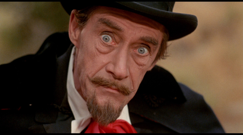 SolarVulpine's tweet photo. Billy The Kid Versus Dracula (1966)- a movie where Dracula flies around in BROAD DAYLIGHT, and hypnotizes women by creepily staring at them. If this movie has taught me anything, shooting a vampire is useless, but throwing your gun at it works wonders. https://t.co/19qw9gCgvJ