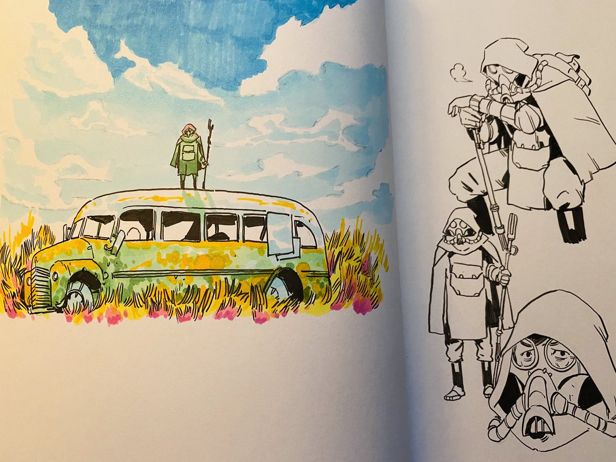 Sometimes you go it alone...#sketchbook #copic