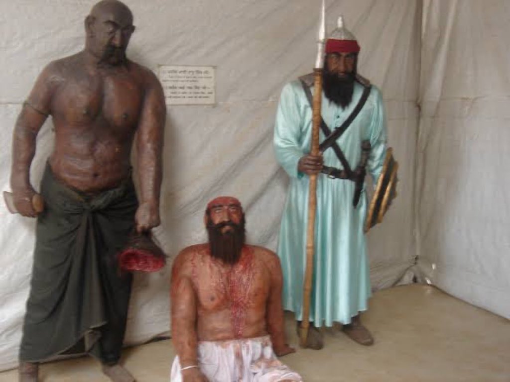 dashmeshpita's tweet photo. Today, ੧ ਸਾਵਣੁ, is the Martyrdom Day of Bhai Taru Singh Ji. In 1745, his scalp was cut away from his skull with a sharp knife to prevent his hair from ever growing back as he refused to embrace Islam. https://t.co/SVpDHYKu48