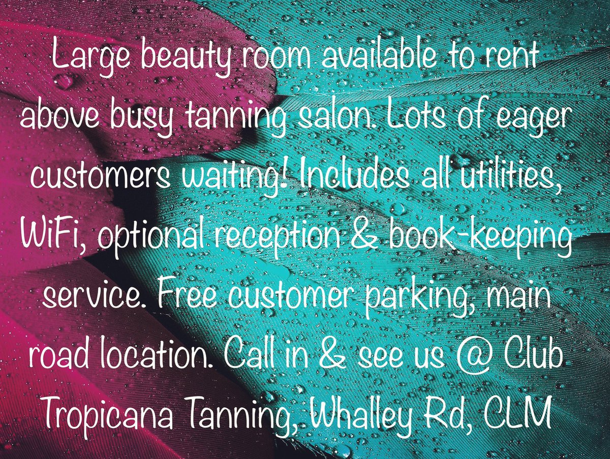 BramwellKay's tweet photo. Do you know of any self employed beauticians looking for a new opportunity? Send them our way! #beautician #claytonlemoors #selfemployed #opportunity https://t.co/XjMi1RaKfg