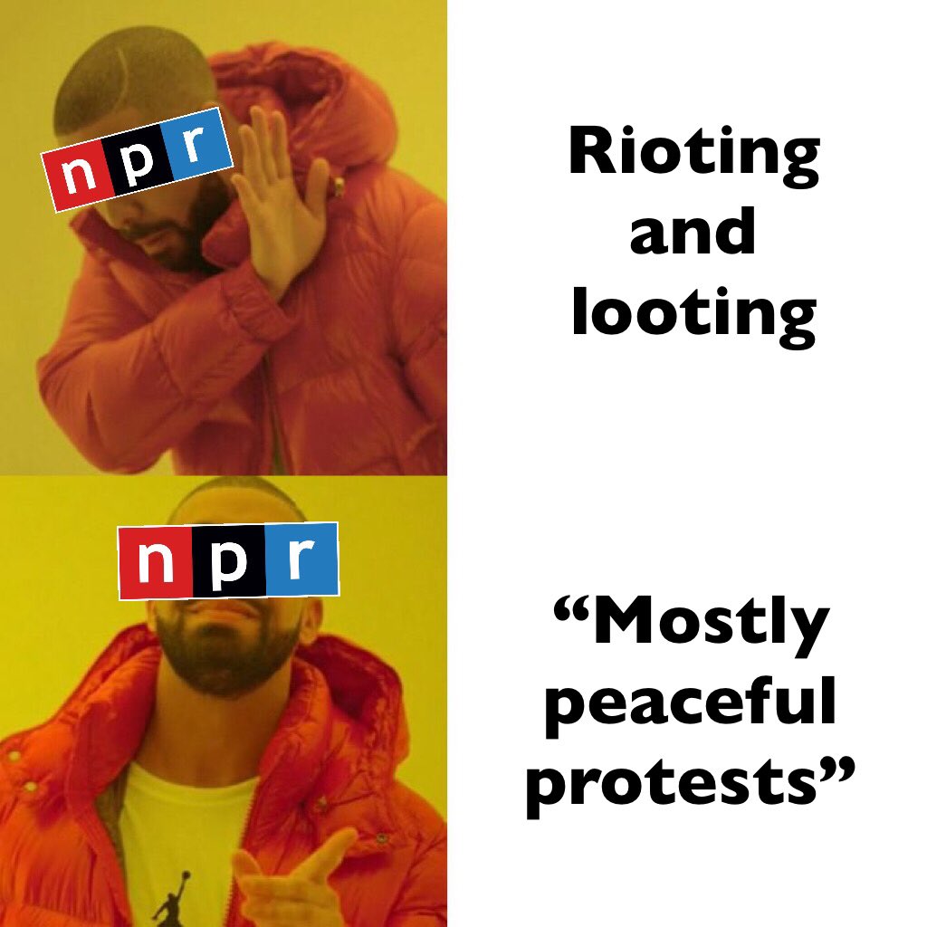 SamHarrisPBOAT's tweet photo. The great con with @NPR is that they convince people they are unbias journalism while pushing overtly left-wing propaganda, bordering on full throated activism. https://t.co/l97ojFZtgo