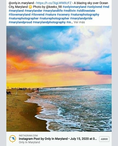 @only.in.maryland - instagram.com/p/CCrqhhkjXT9/… - A blazing sky over Ocean City, Maryland 🌞 Photo by @keeks_98 #onlyinmaryland #onlyinmd #md #maryland #marylander #marylandlife #mdlivin #oldlinestate #ilovemaryland #ilovemd #nature #scenery #naturephotography #naturephotographer