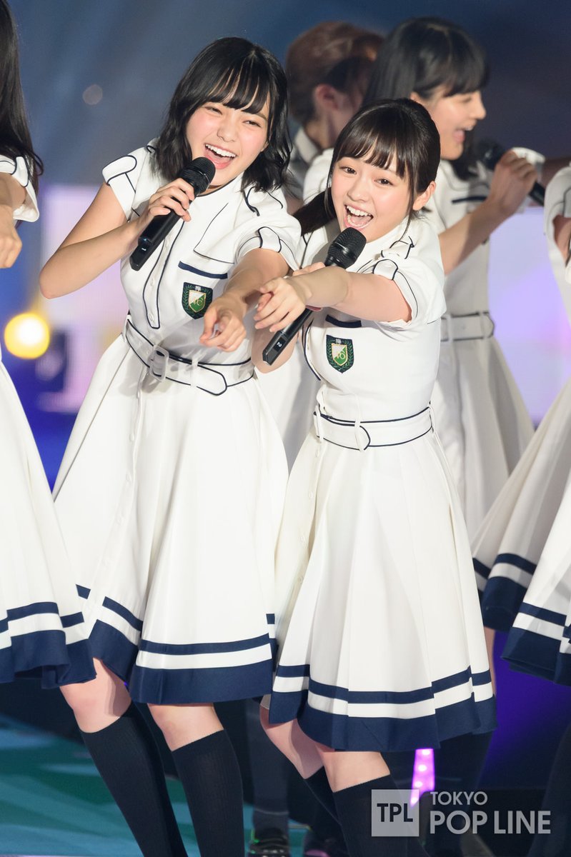 Sekai ni wa Ai Shika Nai (2016)Probably the most beautiful example of the "skirt hem" effect- they all line up perfectly, so that that you have a navy line across all the members skirts![Magazine translation my own- please credit if reposting]Gallery  https://imgur.com/a/BmoBS0K 