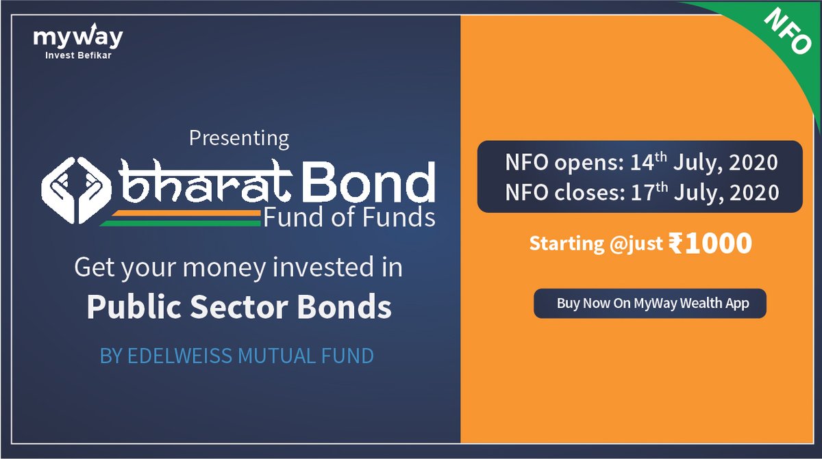 mywaywealth's tweet photo. Times like now, when the private sectors are hitting a slump (almost), and the economy is turning towards the government for aid, PSUs stand strong. Invest in Edelweiss Bharat Bond FoF and Grab the opportunity .

Invest now: https://t.co/79QnGrPZIb

#BharatBond #DebtFund https://t.co/zJo3JuorJJ