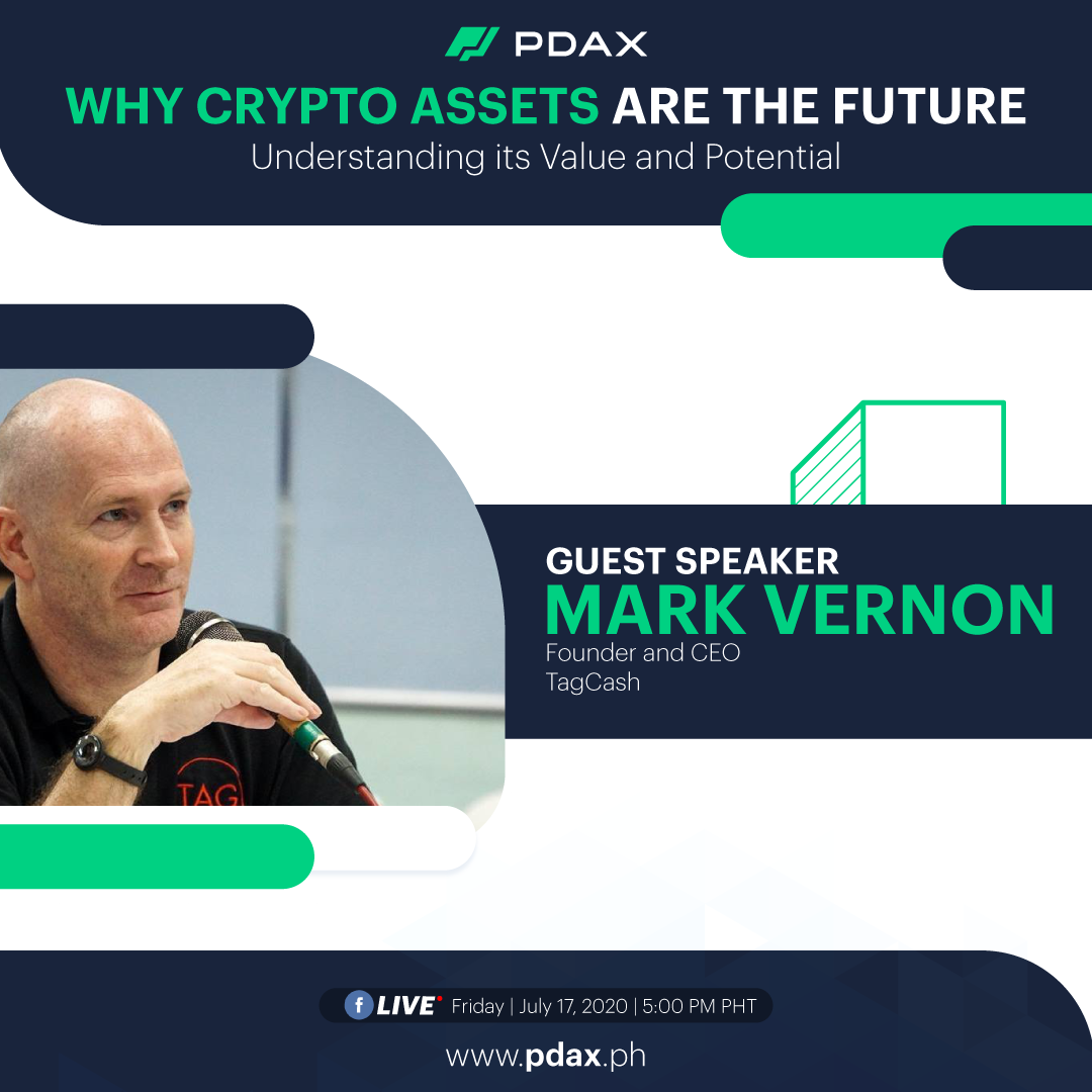 pdaxph's tweet photo. Adoption of #cryptocurrencies is on the rise but do you know what gives them their value? Join us this Friday as we learn more about why #crypto assets will rock the future of global financial landscape with none other than Mark Vernon, founder and CEO of #TagCash! See you! https://t.co/PhPZ63Kkyx