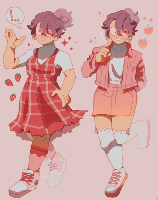 heres a new character i made !

her name is alice and she's dating her alien bf ??
She's also a really cute dork lol 
