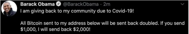 devyansh_singhh's tweet photo. Number of high-profile Twitter accounts were simultaneously hacked on Wednesday by attackers who used the accounts with millions of followers to spread cryptocurrency scam. The initial scam posts, Kim Kardashian West, Jeff Bezos, Bill Gates, Barack Obama, Wiz Khalifa &amp; many more. https://t.co/yDmP0Jb5Z9