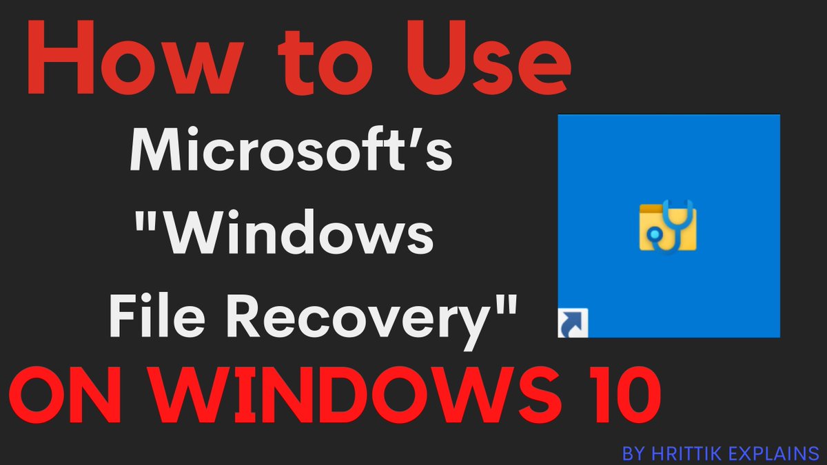 hrittikexplains's tweet image. If you can’t locate a lost file from your backup, then you can use Windows File Recovery, which is a command line app available from the Microsoft Store. 
video :-
youtu.be/Cz586XLH3d4

#hrittikexplains #windowsfilerecovery #youtube #microsoft #windows #Filerecovery #recovery