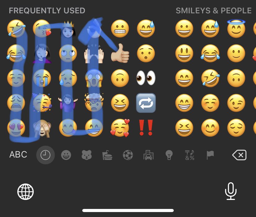 beccagro_'s tweet photo. When people say “your 5th emoji is what you have to get tattooed on your butt cheek” do you count your emojis left to right and then snake around, or top to bottom and snake? https://t.co/GvfB3V6rT6