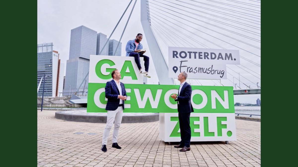 sezginyilgin's tweet photo. Ga gewoon zelf 😀. De Rotterdamse campagne #gagewoonzelf is gestart, met leuke tips om de stad te ontdekken. Zie site https://t.co/KZIdNwgF6J. Kom naar Rotterdam. Have FUN! https://t.co/dFZetukJ2i