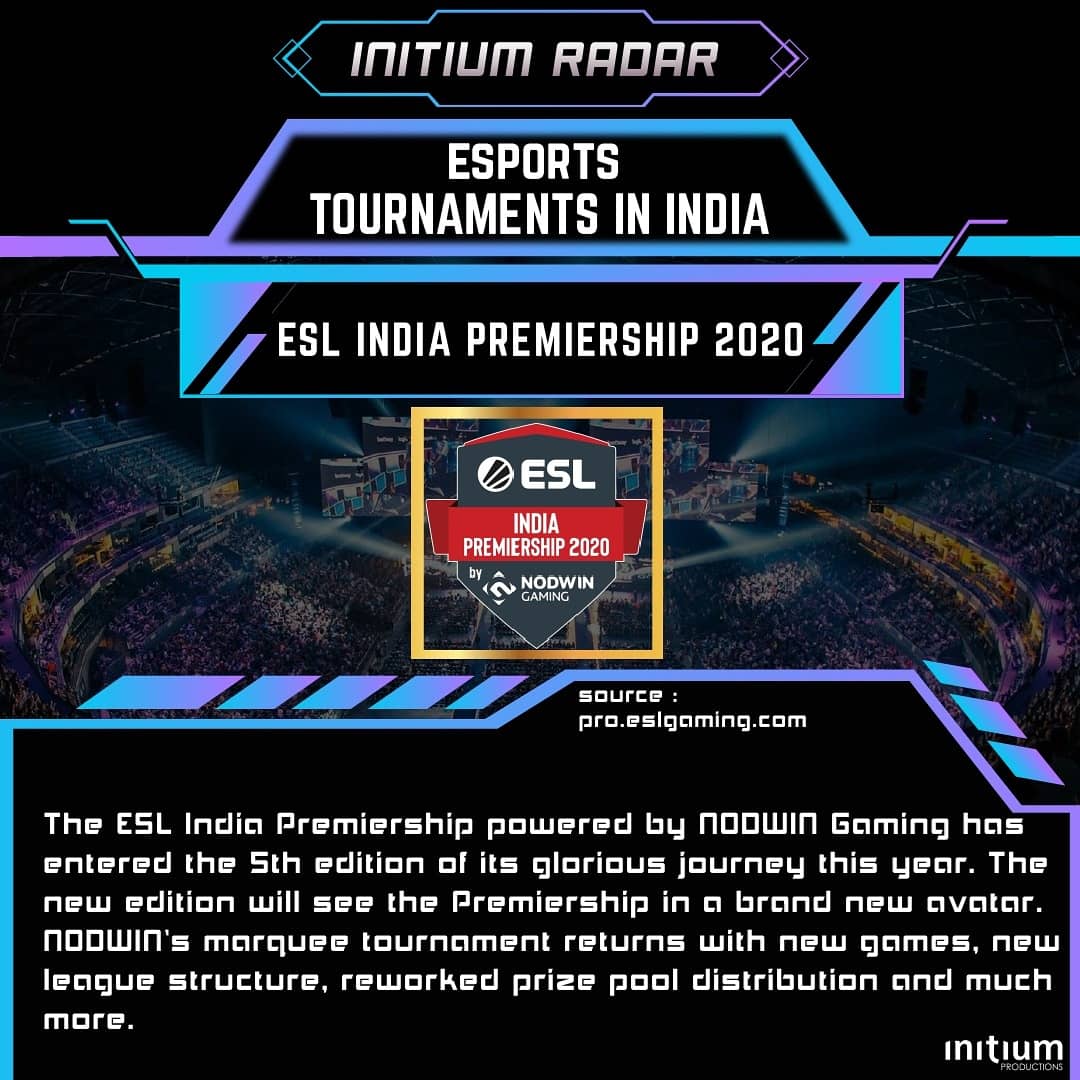 initiumsports's tweet photo. The ESL India Premiership 2020 CS:GO tournament started on June 1 with over 20 CS GO teams battling to win the ultimate prize.Get involved in the universe, watch the #CSGO tournament finals LIVE on @DisneyPlusHS today

#esl #gaming #eSports #eslindia #Pubgm #csgo #ESLIP2020 https://t.co/PLL4gn5CYF