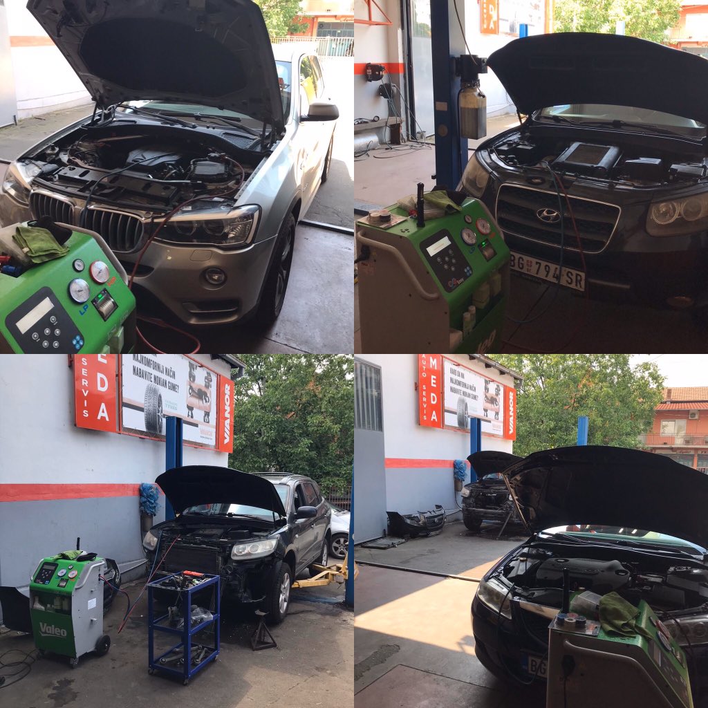 AutoservisMeda's tweet photo. Vreme napolju ovih dana: toplo - hladno, toplo - hladno... Ali kakvo god da je - klime u automobilima rade i zbog toga moraju biti u savršenom stanju. Čišćenje, dezinfekcija i punjenje klima - AS Meda, Zemun. Zakažite svoj termin kod nas!🙂 https://t.co/YDdGOzj6fr