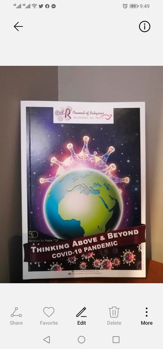 CoR has published an informative booklet in the fight against the Corona virus. Book on sale at Rs 300.