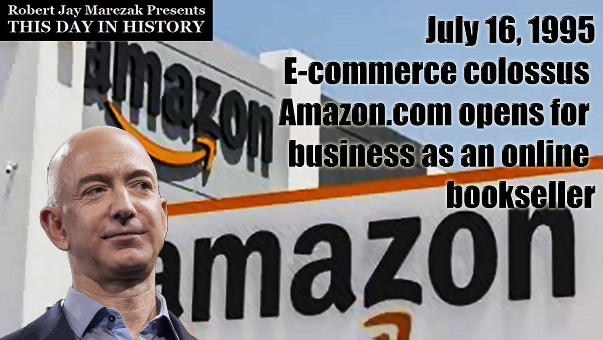 marczak_rob's tweet photo. July 16, 1995
E-commerce colossus https://t.co/PtYPcR5g2u opens for business as an online bookseller
#rjm #Amazon #AmazonDotCom #bookseller #Cadabra #EarthsBiggestBookstore #Ecommerce #JeffBezos #onlinebookseller
Link: https://t.co/af5hrdHCNL https://t.co/phnb9XUcu4