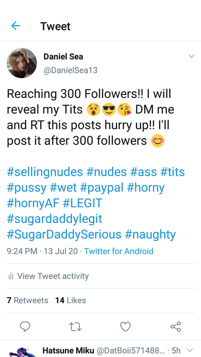 DanielSea13's tweet photo. 300 Followers!! Thanks for Following😍😍 also, as promised Tits reveal 😳😋 continue to follow me and slide through my DM 😇
  
#sellingnudes #nudes #tits #boobs #horny #wet #paypal #LEGIT #paypalonly #naughty #ass #DM https://t.co/ral6JOajC7