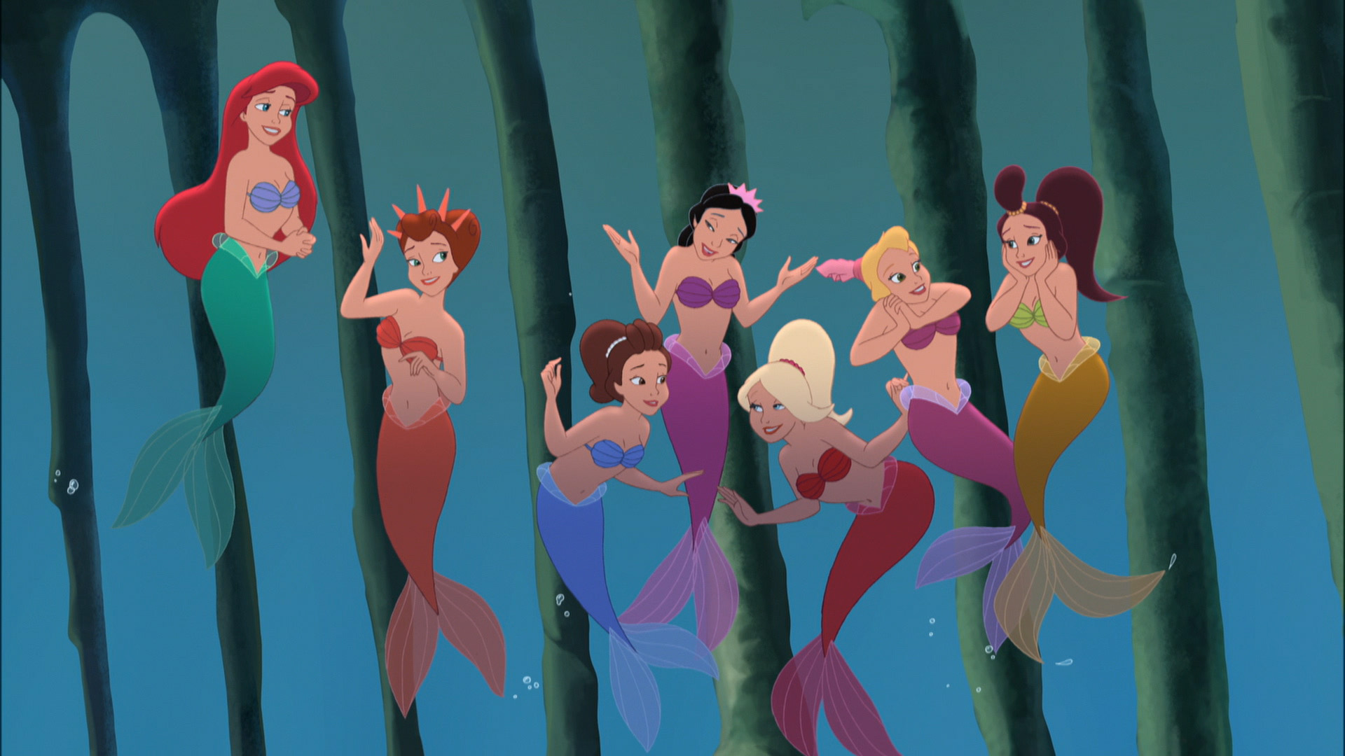 ディズニープラス公式 虹の日 アリエルの虹色に輝く姉妹 三女の名前わかりましたか 正解は アデーラ でした 7人姉妹の活躍は リトル マーメイド はじまりの物語 で楽しめます ディズニープラス リトルマーメイド T Co