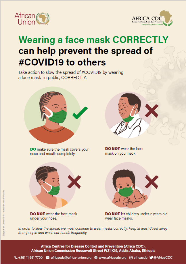 ccrc_KE's tweet photo. Wearing a mask correctly can help prevent the spread of #COVID19 to others:
Poster courtesy-@AfricaCDC
#Coopscare #Coops4Coops @kuscco https://t.co/u5Nq8pGW8y