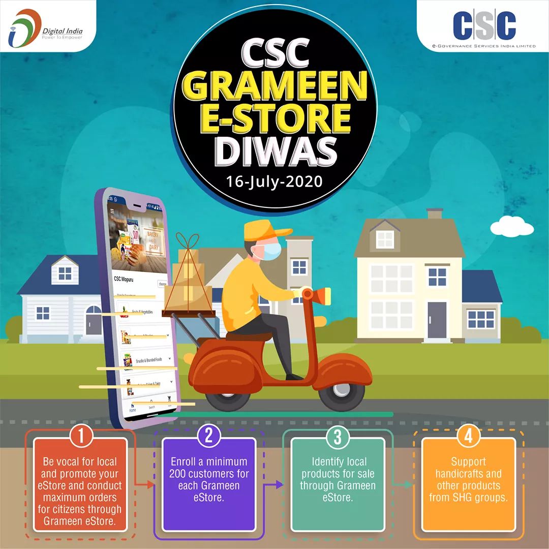 CscMuskan's tweet photo. Happy CSC DAY to all CSCiansЁЯОЙЁЯОК
Grameen E-stores is a great initiative by the organization.
"Be vocal for local"
#cscdiwas #cscfoundationday #16july @CSCeStore @CSCegov_ @academy_csc @dintya15 https://t.co/C3sJX4HSG3