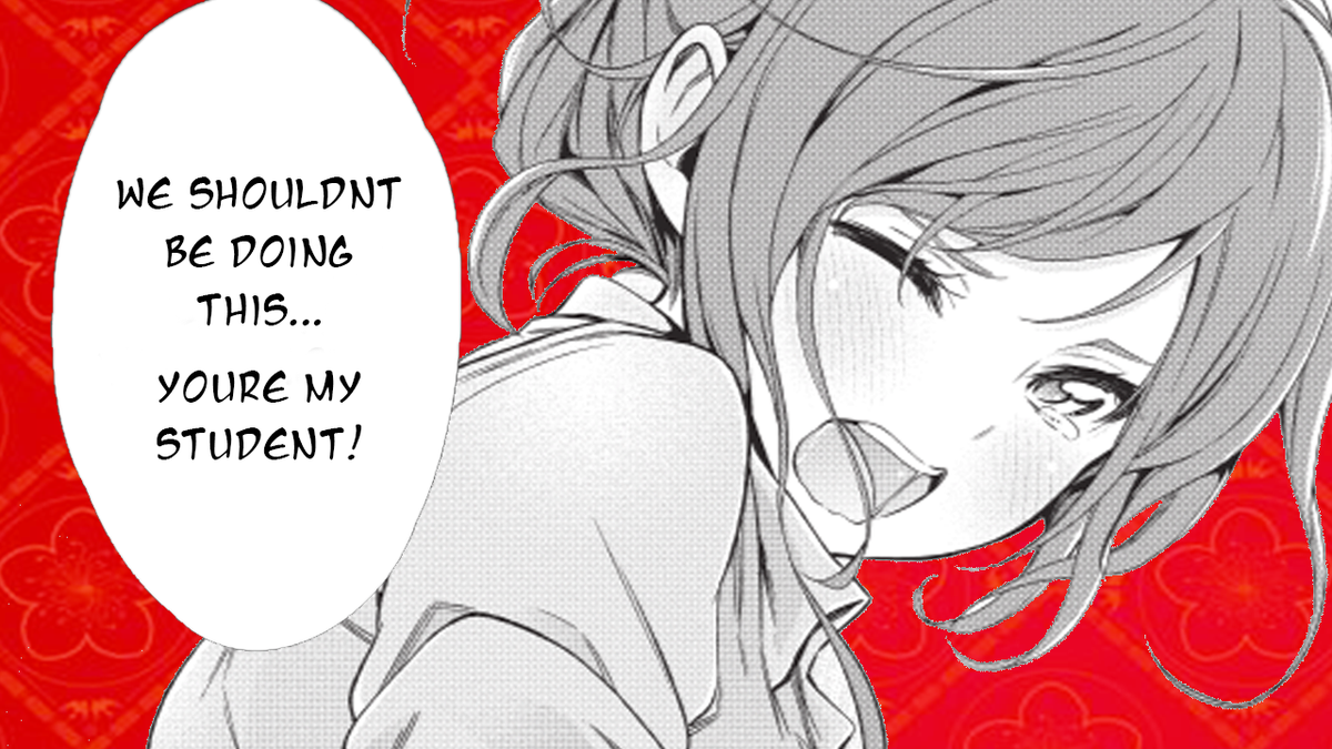 Queen of Degeneracy👑 on X: There is much to be done with the concept of a  teacher. Roleplaying. Porn. But the best way to enjoy its sexy appeal? Manga.  Lewd. Manga. And