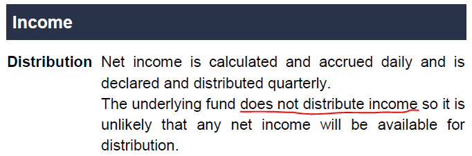 3) In the MDD search for "Distribution".A ETF is total return (no dividends paid) if:- Next to "Distribution" you see text like "fund does not distribute" or similar. - The word "distribution" does not exist in the MDD. Confirm by searching for "Total Return" Examples below