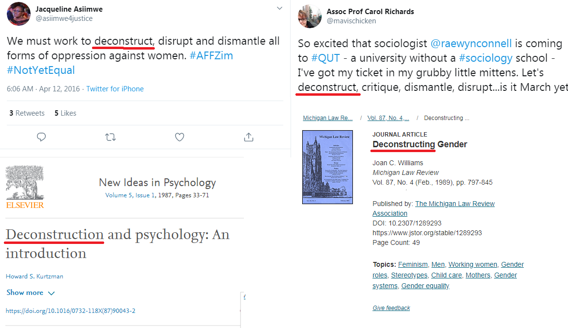 1/Deconstruction.You've likely seen this word in media and in academic literature. If you want to understand wokeness and how it operates, you MUST understand deconstruction. It is the key method the woke use to attack both our institutions and our civilization.A thread: