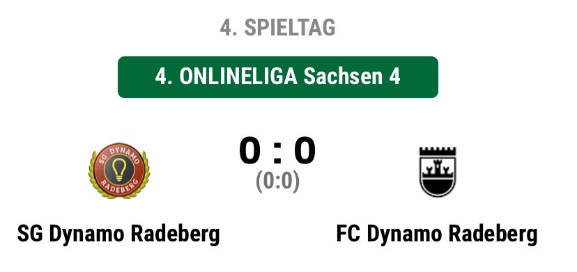 RadebergSg's tweet photo. Torloses Derby. Im Stadtduell gegen den FC Dynamo Radeberg kam man trotz Chancenüberlegenheit nicht über ein 0:0 hinaus. In der Tabelle bleibt man im unteren Dritttel. #derby #radeberg #SGDR #torlos #onlineliga https://t.co/cIumKcgbbO