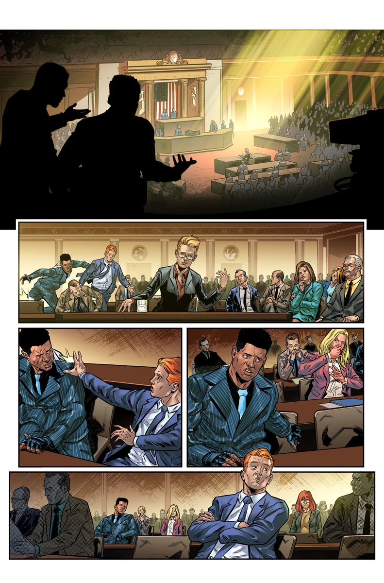 Pressinator's tweet photo. Happy #PortfolioDay everyone. I'm Prasad, comic book colorist from India.
I love coloring #comics. Here's my latest portfolio of #QuantumandWoody. https://t.co/Owqn1F83M4