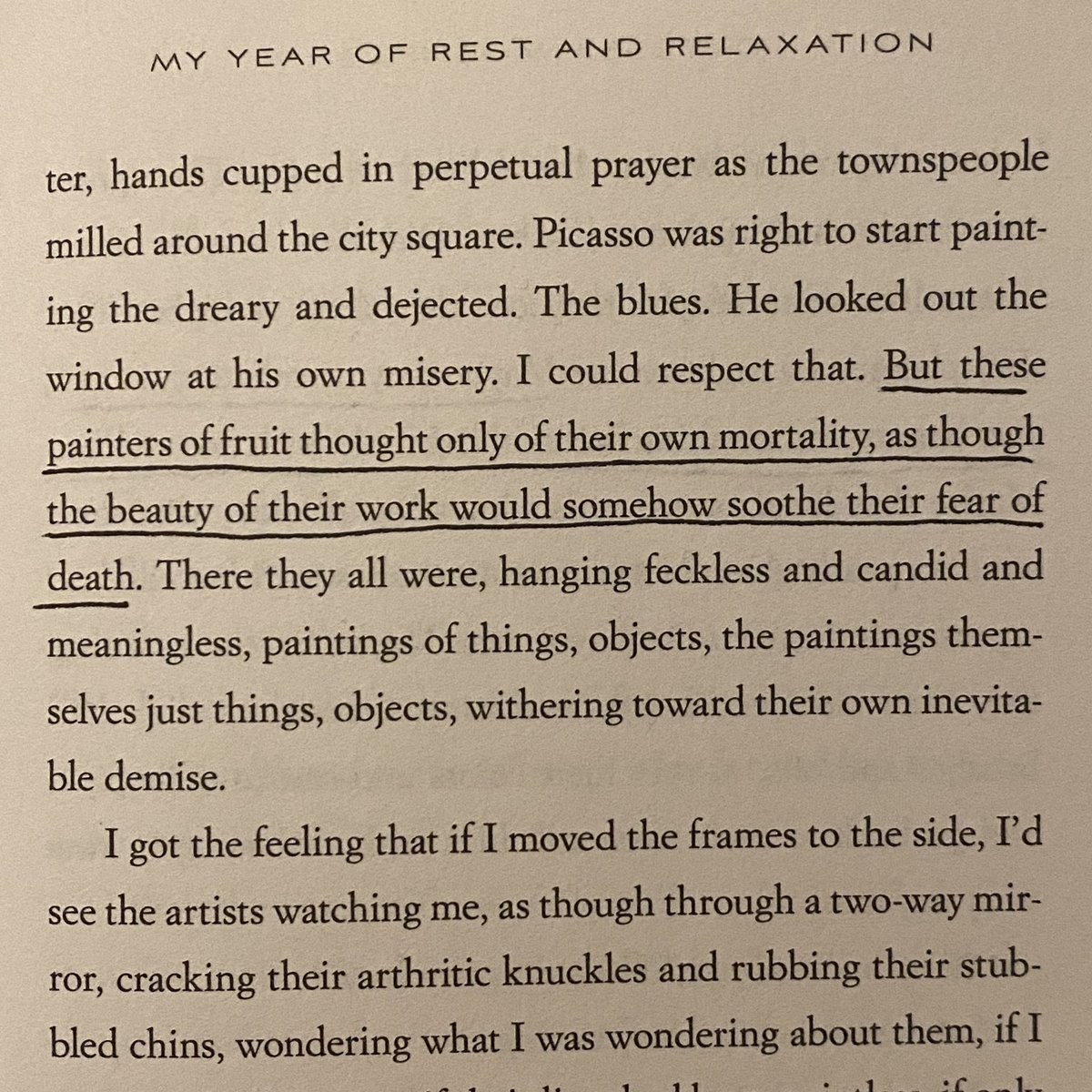 ok i finished it and i think i just found one of my new favorite books of all time. here are some of my favorite lines.