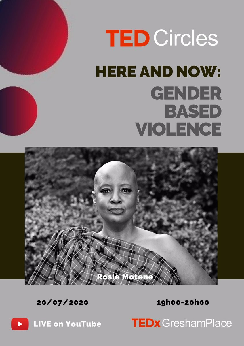 RosieMotene's tweet photo. @tedxgreshamplace my topic discussion will be on gender based violence. 

#ourvoicesarenotonlockdown #endgbv #speakingthroughmyworld #rosiemotene #tedxgreshamplace #tedcircles https://t.co/XtrpJLiY63