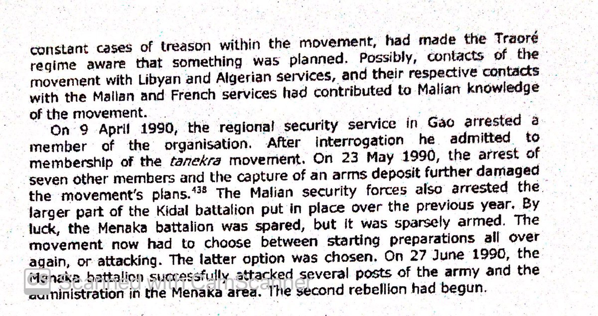Toyota War in 1987 between Libya & Chad gave Tuareg plenty of military experience, ammo, & weapons. Despite harassment from Mali’s security forces, they launched a new rebellion near Menaka in 1990.
