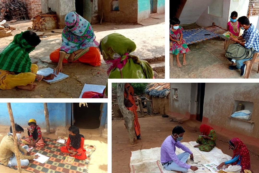 iimpactindia's tweet photo. While LCs remain closed, the IIMPACT team wherever safely possible is going door to door to meet, teach and give homework to girl children in their homes so that learning can continue during this time.

#IIMPACTagainstcorona #CoronaWarriors #girlchild #education #NGO #development https://t.co/jVD7QQHPt4