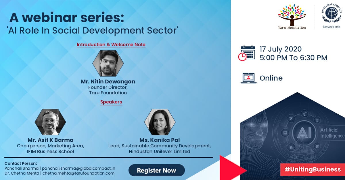 FoundationTaru's tweet photo. Happening Tomorrow

Artificial Intelligence for Social Development Sector

@parvezhayatips @shankargoenka @ManoramaBakshi 

#sdg2030 #artificialintelligence #tarufoundation #sustainableindiandevelopment https://t.co/IPbIWieDII