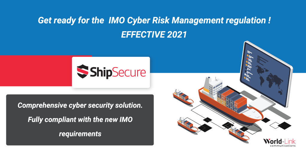CompanyWlnet's tweet image. Cyber security 🔐 becomes part of the vessel safety management system. The new IMO regulations specifically refer to this in the MSC 428.98 directive, that is effective from January 2021  ✔️. Get ready now! wlnet.com/shipsecure/
#shipsecure #cubersecurity #solution #wlnet