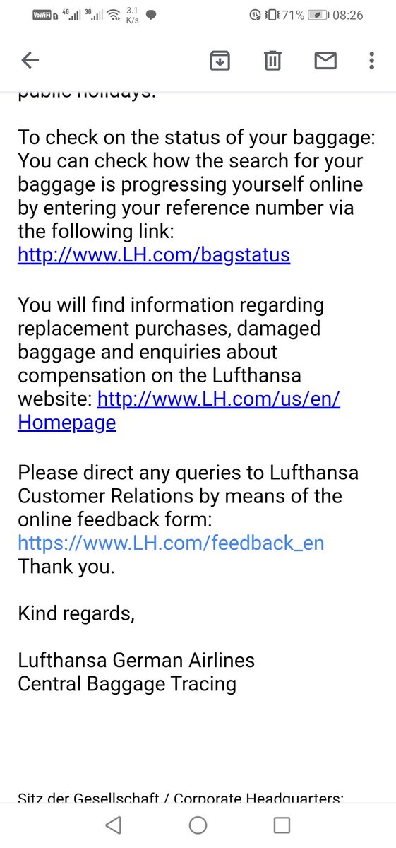 baggage lufthansa com tracing