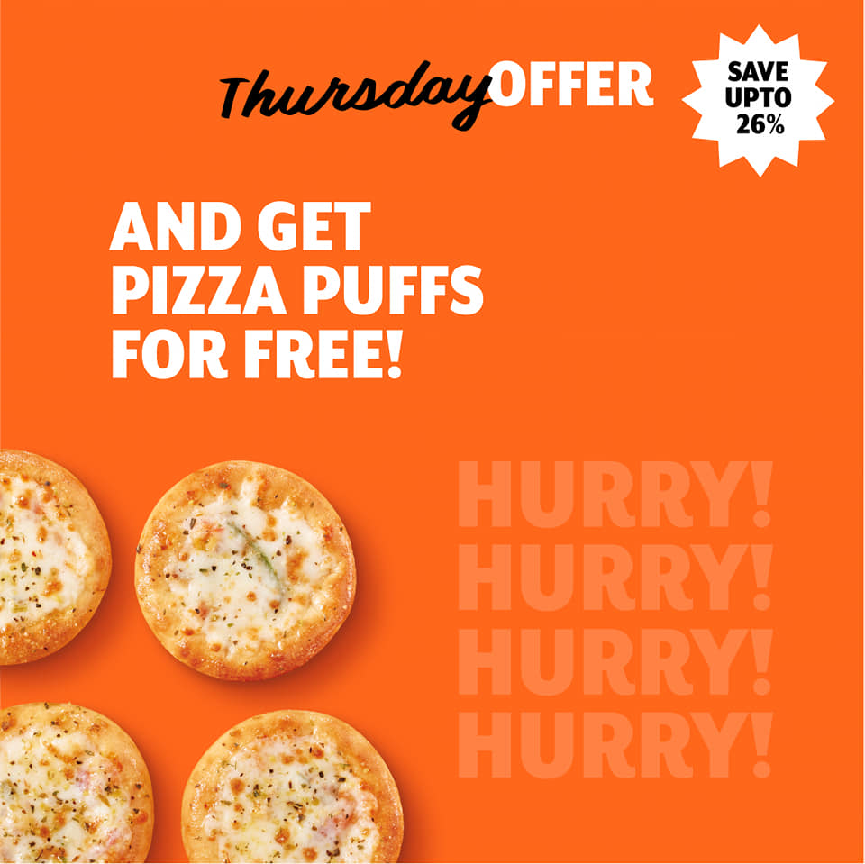 CaesarsIndia's tweet photo. Let's enjoy this Thursday the best way...
Peri Peri Paneer Pizza and the Puffs...
What say? 🍕🍕

#littlecaesarsthursday

#food #pizzatime #pizzalover #instafood #offer #italianfood #pizzeria #pizzalovers #yummy #foodlover #instagood #restaurant #foodoffers #pizzatreat https://t.co/BDr9VwcKKl