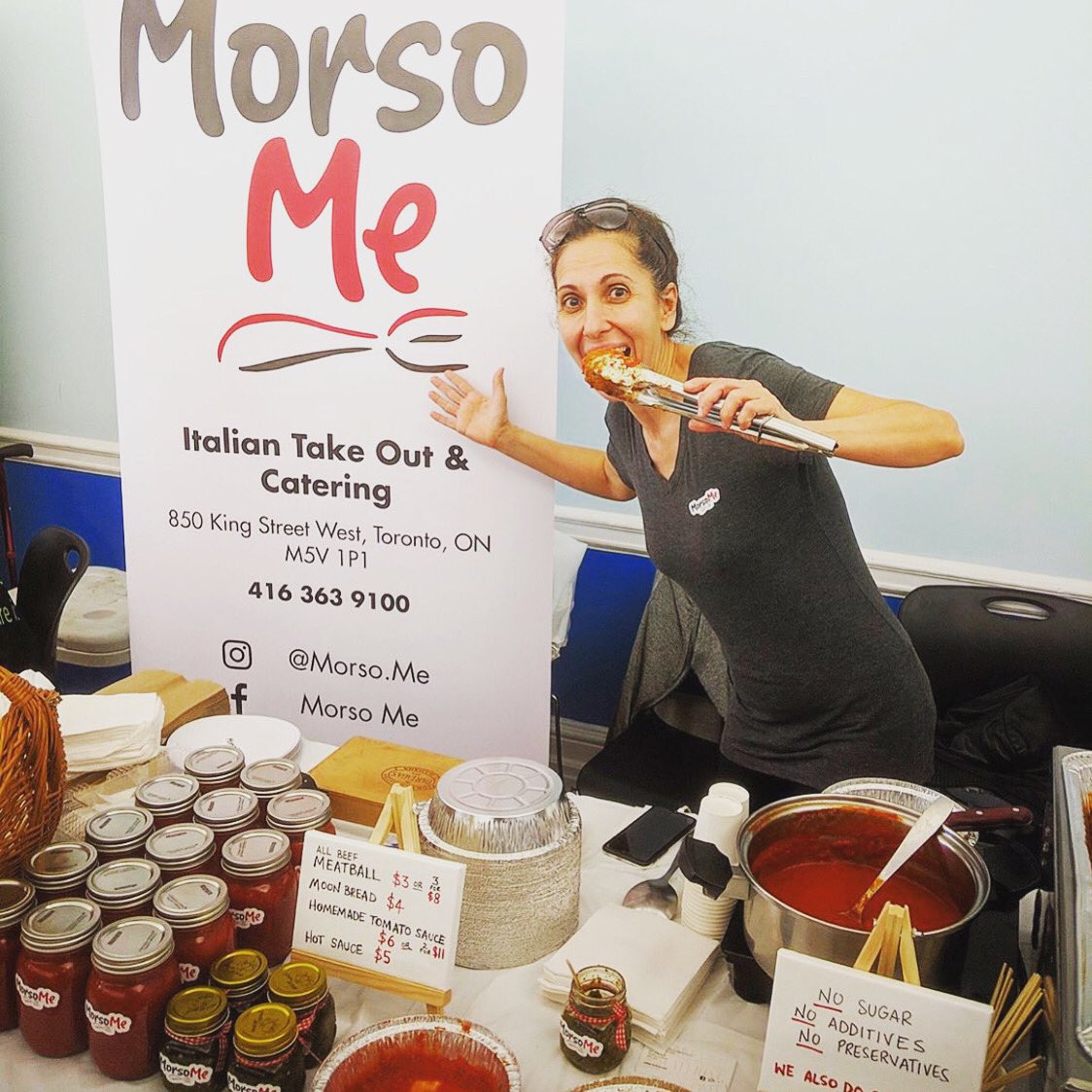 Morso_Me's tweet photo. Back in the day when we could could go to events. Remember? Awe. Good times! We luv ya Toronto and hope we get to be out at more events soon!!!  In the meantime come by 850 King St W for awesome 🇮🇹 takeout! https://t.co/0YGr9Sq8XE https://t.co/Fh1mNqofMA