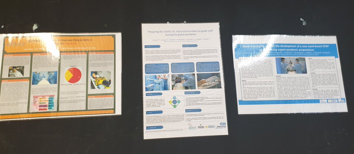 Well done SimTeam for 3 excellent posters and winning "highly recommended" at the education day! <a href="/RoyalSurrey/">Royal Surrey</a> <a href="/RSCHAnaesthesia/">Royal Surrey Anaesthesia, Guildford, UK</a>