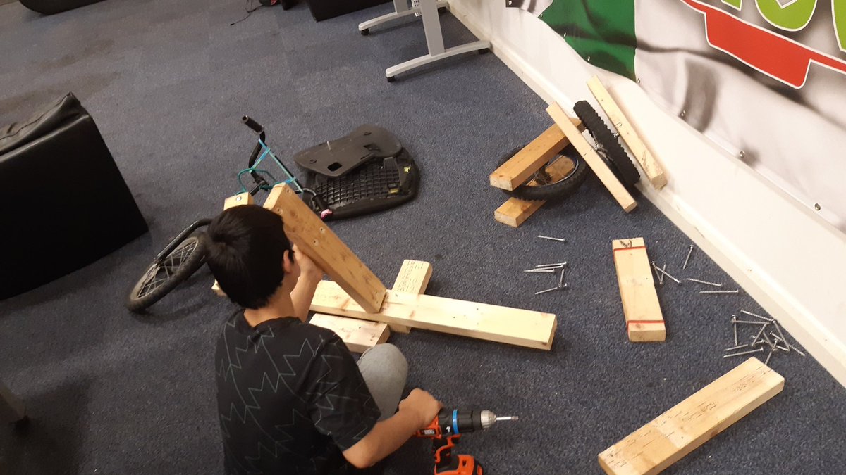 @RochdaleYouthie we've started to build a go-cart as part of our Alternative Curriculum session #creative #learning #educational #educationincovid #InformalEducation #RochdaleYouthie  
Look out for the updates and the finished product....