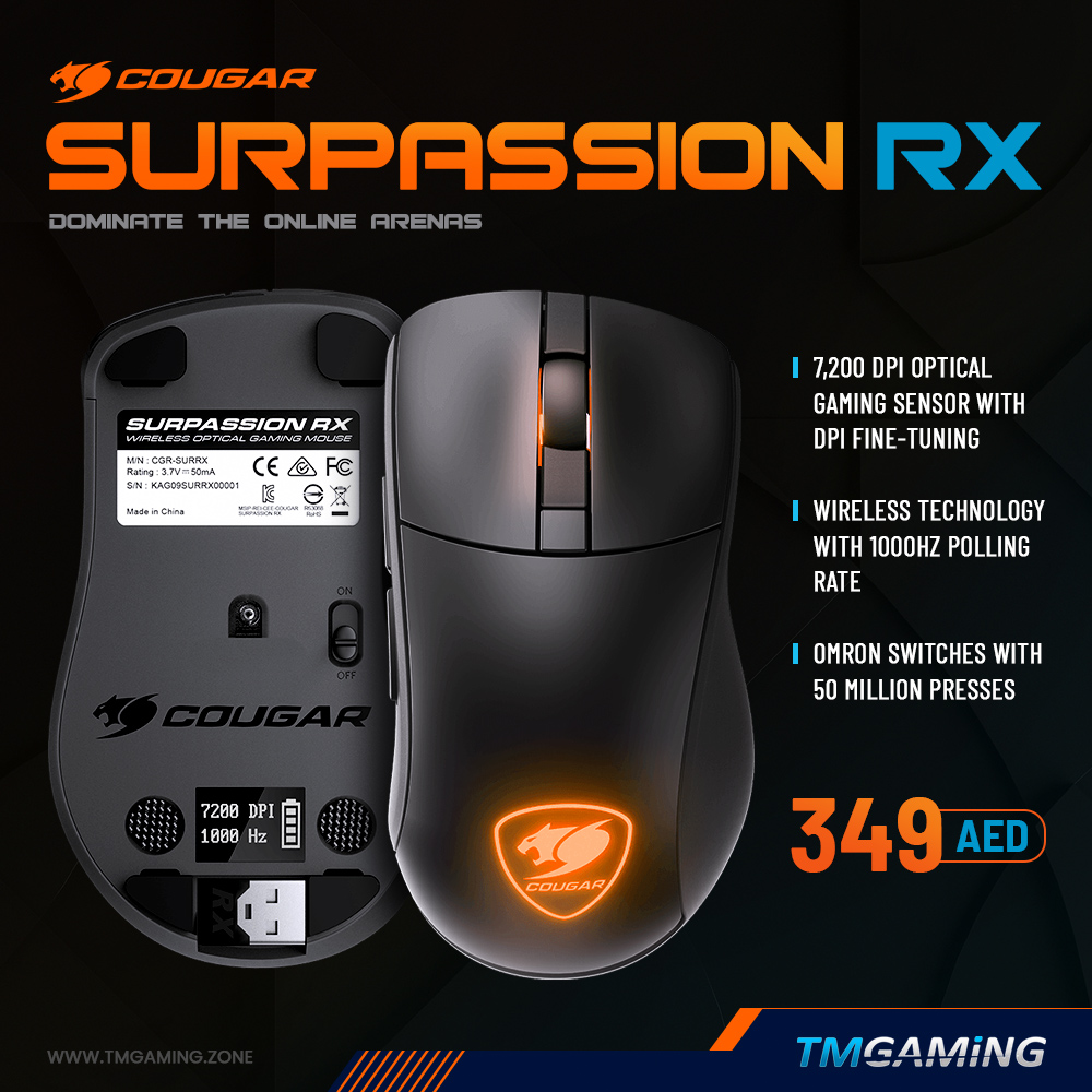 techmart_me's tweet photo. 💥COUGAR SURPASSION RX - Optical 2.4G Wireless Mice - Black💥

🖱Buy now - https://t.co/ydssT3Lx0o

➡️ Follow @techmartgames for more
❤️Like the post
✍️Leave a Comment

#tmgaming #techmartgaming #techmartgames #cougargaming #gamingmouse #cougarmouse #cougar #onlyforgamers #gaming https://t.co/HmG71jHcp7