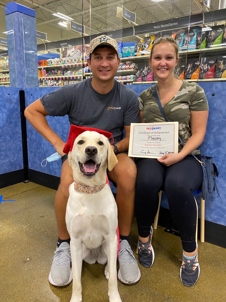 Sandyshep5555's tweet photo. So proud of my grand doggie 👩‍🎓🐕#petsmart https://t.co/xlTL3XLMXw
