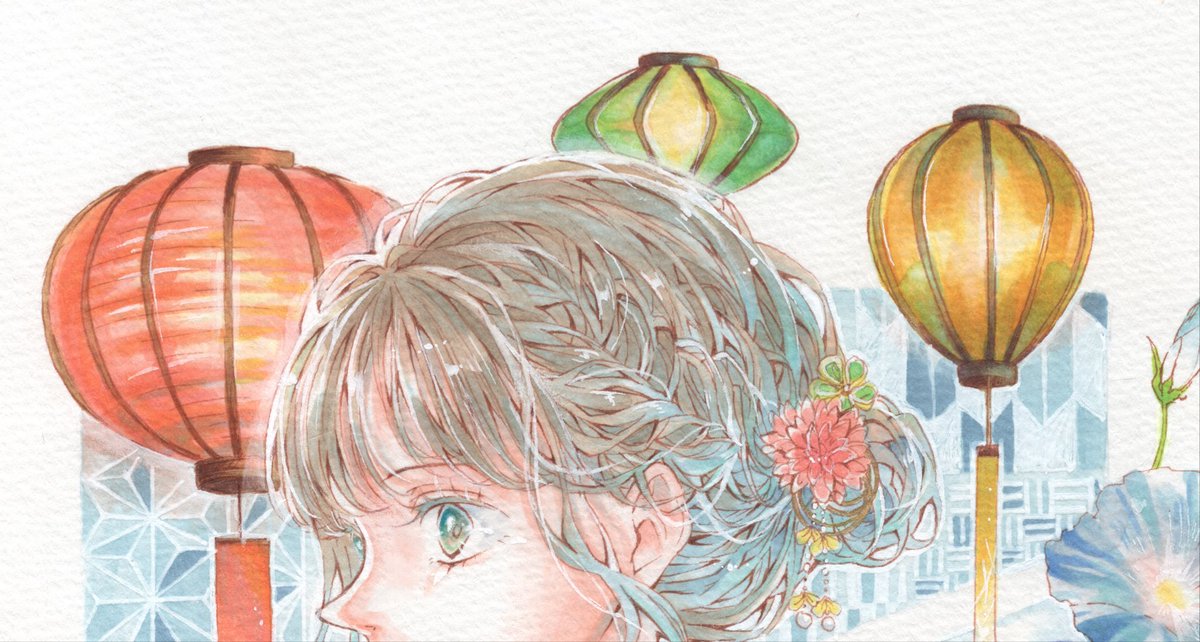 今回描かせて頂いたイラストです 発色が綺麗すぎるんじゃ W 装飾系が楽 Mana ୭ ˈのイラスト