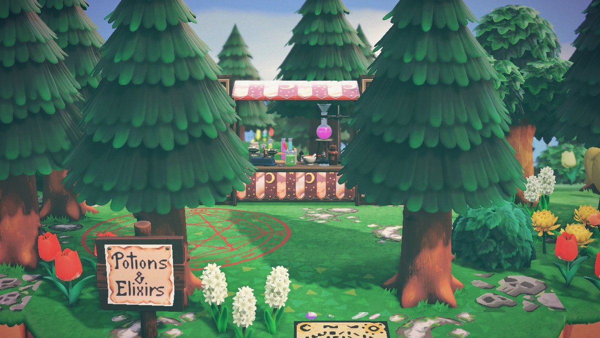 _mimi_acnh's tweet photo. heres an idea for all who want to be the witch of the woods like me! #AcnhIlandIdeas #acnhideas #AnimalCrossing #ACNH #NintendoSwitch https://t.co/NxrfAcglSZ