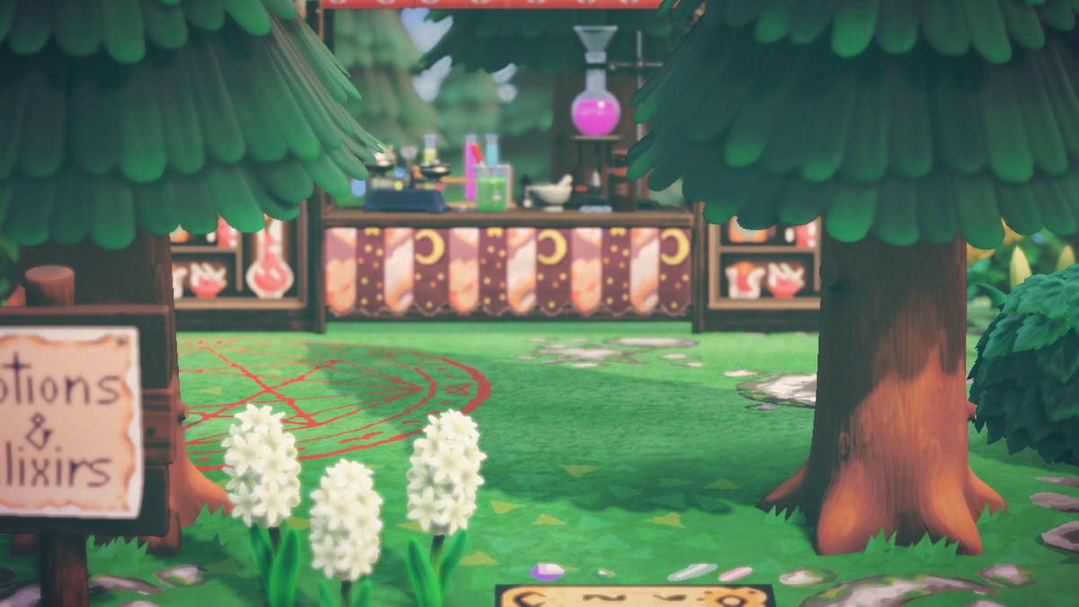 _mimi_acnh's tweet photo. heres an idea for all who want to be the witch of the woods like me! #AcnhIlandIdeas #acnhideas #AnimalCrossing #ACNH #NintendoSwitch https://t.co/NxrfAcglSZ