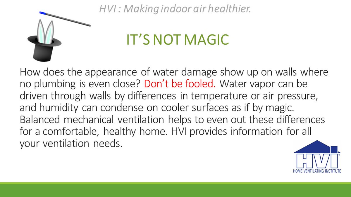hvi.org #Ventilation #IAQ #HVICertified #MoistureControl