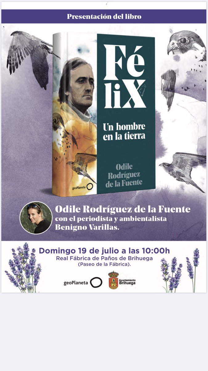 Este domingo 19, en los jardines de la real fábrica de tapices de Brihuega, desayuna con nosotros a las 10 de la mañana, mientras te presentamos en vivo y directo: “Félix. Un hombre en la tierra”