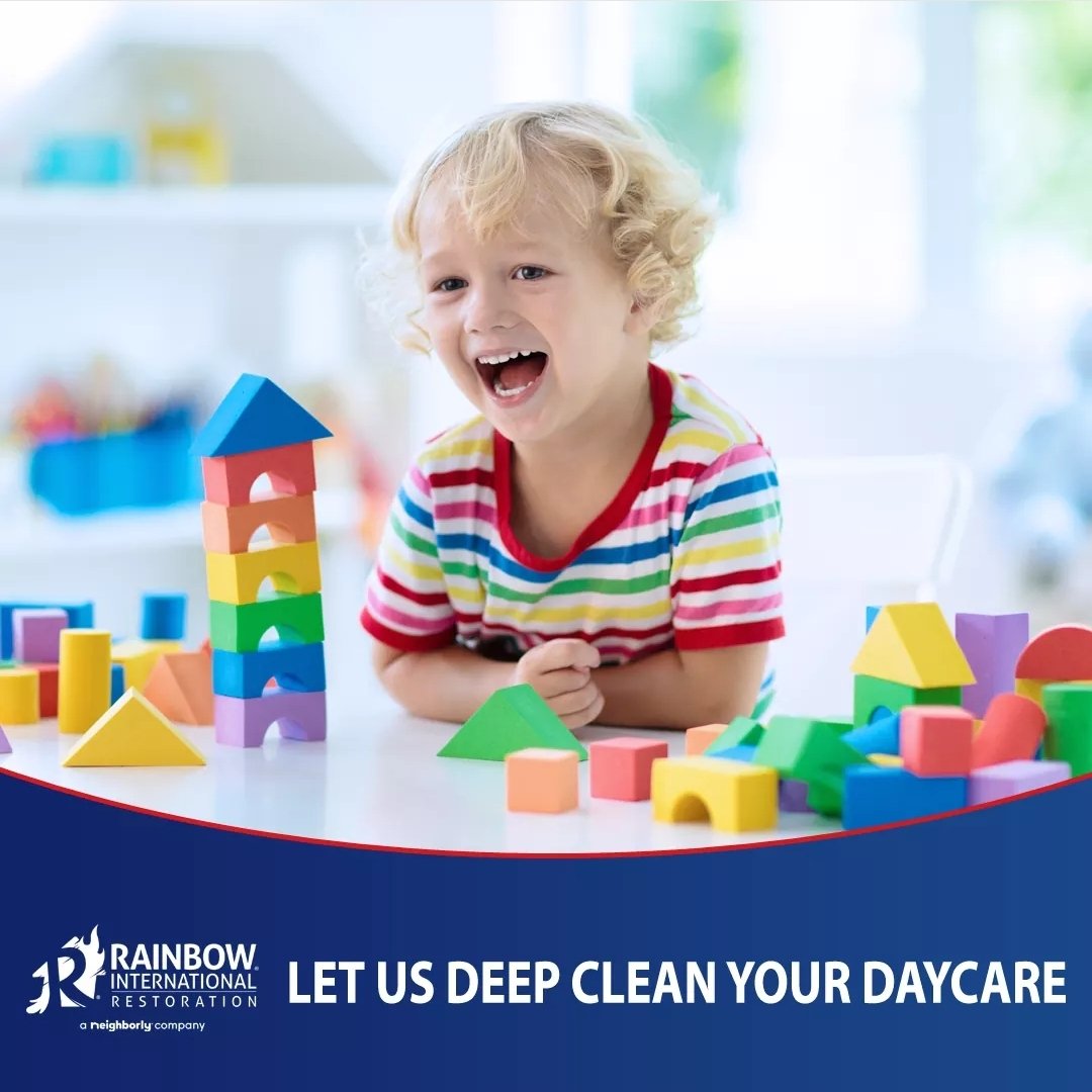 Attention all Daycare centers. Our technicians are trained to provide superior deep cleaning services, leaving your business clean and sanitized. Call today to make your appointment. 
757-538-7799 #daycare #clean #sanitize #rainbow #IsleofWight #suffolk #franklin #Smithfield