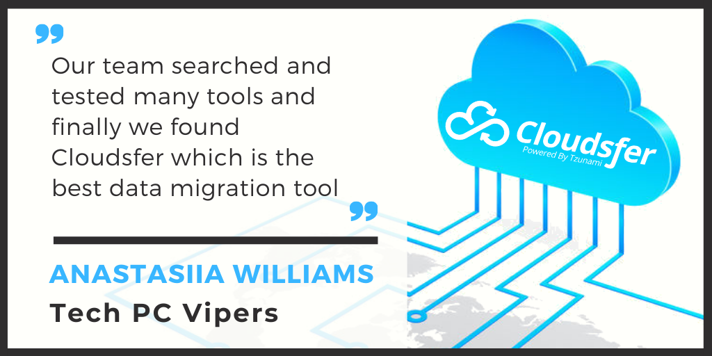 Cloudsfer's tweet photo. Thanks for the awesome review, @TechPcVipers!
https://t.co/z7Nt31qTff
#MultipleMigrations #MigrateFolders #MultiSource #usermigration #bulkmigration #tech #DataMigration #CloudMigration #CloudtoCloud #cloudcomputing #informationtechnology #cloudstorage #migrationtool #backup https://t.co/hZ6byPLYaK