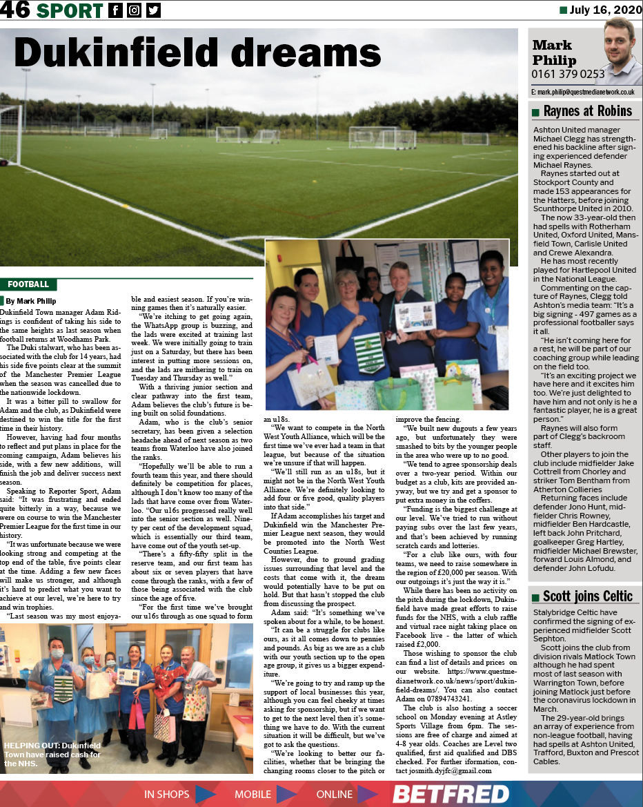 newsintameside's tweet image. Some of the pieces featured in this week's @newsintameside &amp;amp; 
@newsinglossop - out now and available to read online, free of charge, here: questmedianetwork.co.uk/news/newspaper…

@GtrMcrCricket
 
@GlossopNorthEnd
 @TamesideSN
 @TSOGtameside
@DukiTownYouthFC