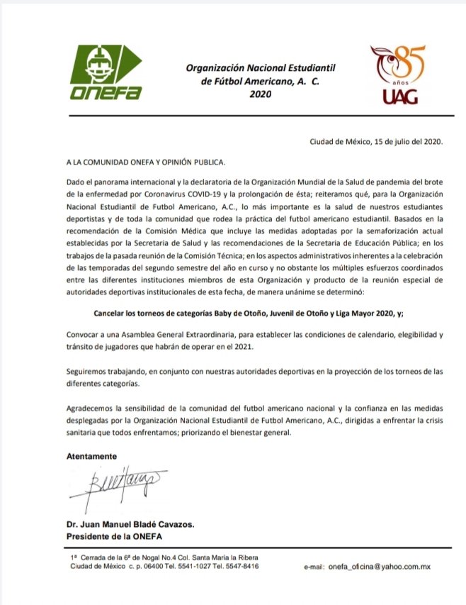 ONEFA Oficial tweet media