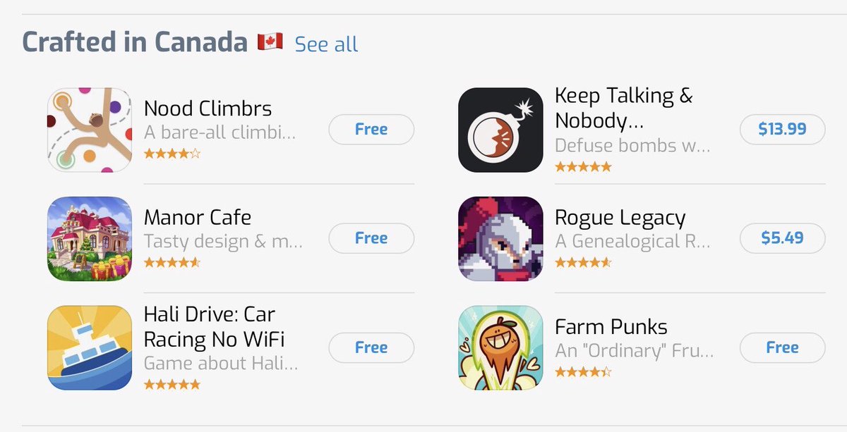 otrofy's tweet photo. We are featured by #Apple in #AppStore 🤩
This is one of the biggest #recognition for us!❤️
#HaliDrive was included in Category ”Crafted in Canada” 😍 So, now more people played Ferry mode and saw #Halifax attractions 🇨🇦 https://t.co/4mWVPZvcdI